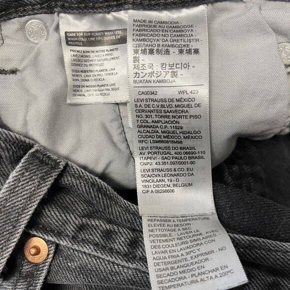 Levi's 501 Original Fit Jeans Women's Size 29x32 (29x31) Button-Fly Raw Hem - Picture 11 of 14